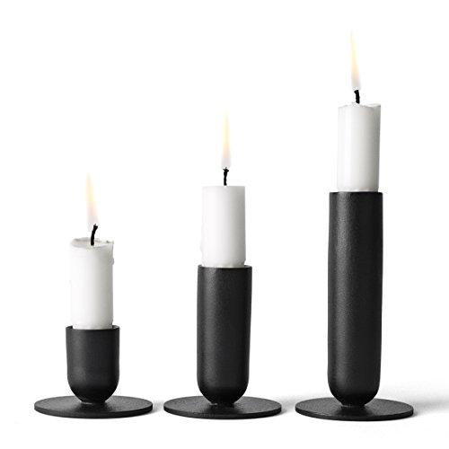 Menu 4800539 Kerzenständer, Metall, schwarz, 5 x 5 x 12 cm - 2