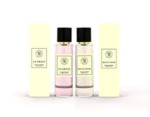 Fragrance & Beyond La Grace and Royal Musk Eau De Parfum (Perfume) Combo For Women - 30ML Each | Long Lasting Fragrance | Upto 300 Spays |Made In India