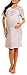 Happy Mama Women's Maternity Nursing Breastfeeding Nightdress Shirt Gown. 392p (Grey Melange, 16)
