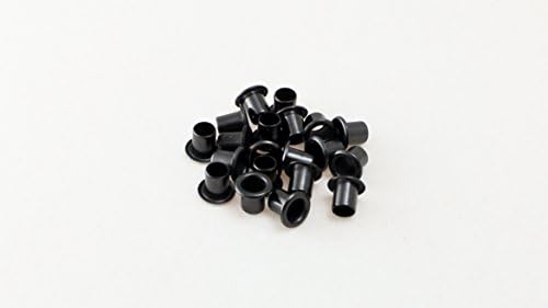 20 black elastic Teflon rivets/eyelets – Kydex sheaths (6mm)