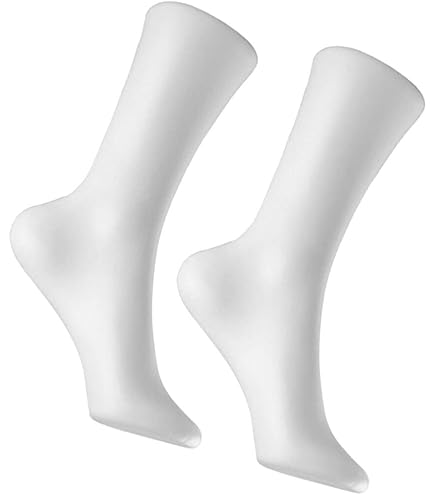 AOKWAWALIY Babyfüße-Schaufensterpuppen 100 Stück - Klarsicht Schuhstützen 9 Cm