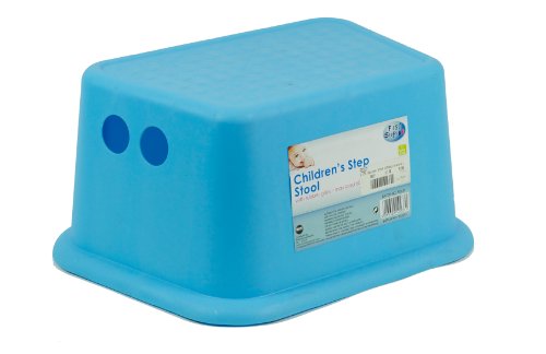 Kids Toddler Step Stool with Rubber Grips Sink Basin Potty Training - BLUE