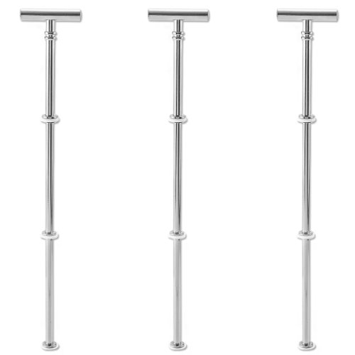 3 Set „T“ Form Metallstange Mittellochausstech 2 bis 3 Etagere Etage für Hochzeit Party Geburtstag Hochzeitstorte Torten Tortenständer - 2