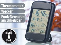 PEARL Digitale Wetterstation FWS-90 mit Funkuhr, Weckalarm & Wetterprognose - 4