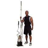 One Size Body Solid - Soporte Vertical para Barras olímpicas