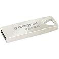 Integral 128GB USB Memory 2.0 Flash Drive Arc with metal casing for keyring, a stylish and elegant solution to transfer and back-up your files