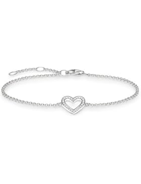 Thomas Sabo Damen-Armband 925 Silber Zirkonia weiß Brillantschliff 19.5 cm - SCA150153