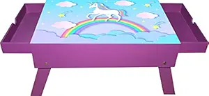 Enigmatic Woodworks Owl Theme, Durable and Design Study Table with Organizer for Kids Interest (Purple)