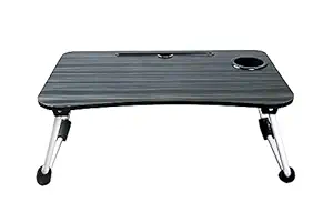 AJ ENTERPRISE Foldable Bed Study Table Portable Multifunction Laptop Table Lapdesk for Children Bed Foldabe Table Work Office Gaming Home with Tablet Slot & Cup Holder Bed Study Table