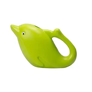 Yexxi Plastic Dolphin Shape 1.5 Liter Kids Watering Can for House Plants & Garden Plants (Green-Standard-2022)