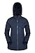 Produktbild Mountain Warehouse Rainforest Jacke für Damen - Wasserfester Regenmantel, Netzfutter, verstaubare Kapuze, Taschen, Sommerjacke - Für Spaziergänge, Reisen und Camping Marineblau DE 44 (EU 46)