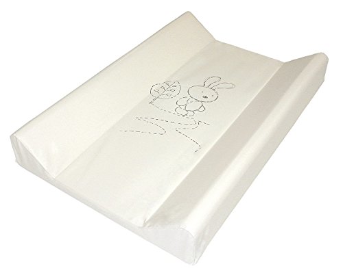 BABY CHANGING MAT PADDED HARD BASE 27 UNIQUE DESIGNS FOR COT 70X50 **NEW** (Bunny In Cream)