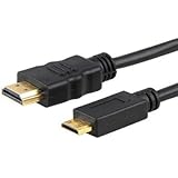 HDMI auf Mini HDMI Kabel 1.4 a/2.0 (High Speed) mit echt 3d Kompatibilität und Ethernet | geeignet für Full HD/Ultra HD/HD Ready/3d | 1080P/2160p/4 K 3 Meter)
