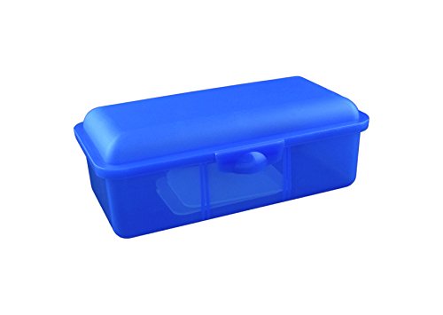 Buchsteiner Klickbox "medium" mit Inneneinteilung (2 Trennstege) (blau)