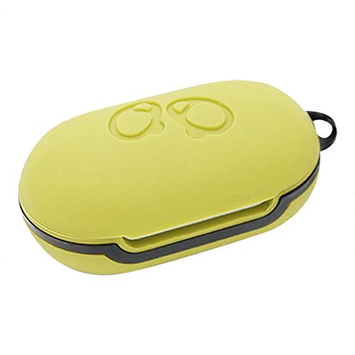 Preisvergleich Produktbild HSKB Kopfhörer Silikon Case, Schutzhülle Skin Tasche Staubdicht Kratzfestes Gehäuse Fall-Abdeckung für Samsung Galaxy Buds Bluetooth in Ear Ohrhörer Case Cover (Gelb)