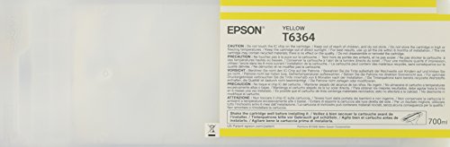 Epson T6364 C13T636400 - Cartouche d'encre d'origine - Jaune (Yellow) pour Stylus Pro - 700ml