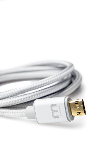 MicFlip WinnerGear Reversible Micro USB Cable Kabel Galaxy S4 S5 S6 Edge Plus Note Nexus LG HTC Nokia Xperia (20 cm, Silber) - 6