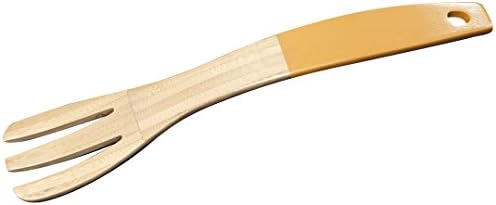 DEAGOURMET 115, ISIS Fork 100% Natural Bamboo Handle Orange, 32.2 X 5.7 cm