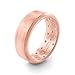 Produktbild Bulzi Wedding Bands Massieren Comfort Fit Silikon Ehering # 1 Die meisten bequemen Männer und Frauen Wedding Band Comfort Flexible Arbeits Safety Design Größe 57mm Breite Band Rose Gold