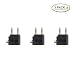 Produktbild 3 PACK Flugzeug Airline Flight Adapter für Kopfhörer Golden vergoldet schwarz
