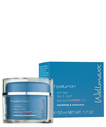 Wellmaxx Hyaluron day & night absolute cream Gesichtspflege Anti-age, 50 ml - 2