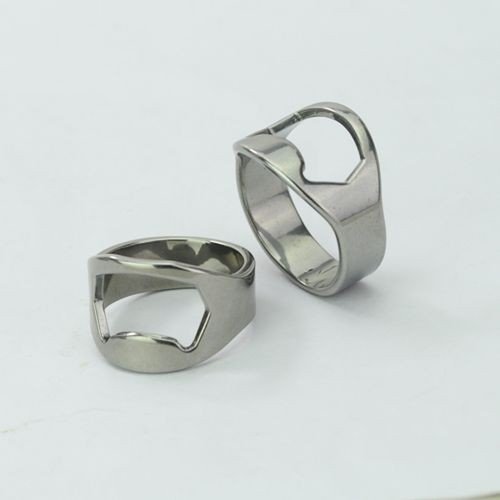 2 x Triscor Edelstahl Flaschenöffner Ring, rostfreier Stahl (22mm und 24mm) - 4