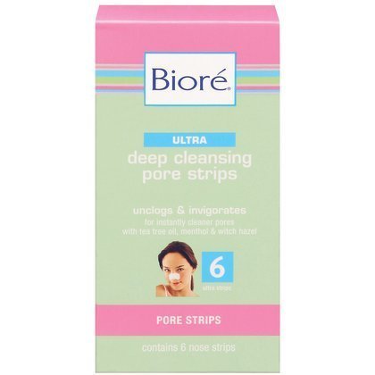 Biore Ultra Deep Cleansing Pore Nose Strips-6 ct (Quantity of 6) by BiorÃ©