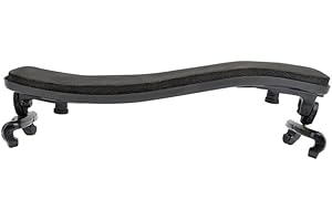 KOMUNJ Shoulder Rest for 4/4-3/4 Violin with Collapsible and Height Adjustable Feet, Violin Shoulder Rest for 4/4-3/4 Adjustable Pad Soft EVA Foam and Hard Plastic