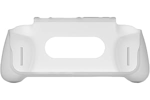 SAMTN Grip pour Retroid Pocket 4/4 Pro, Consoles de Jeux Portables, étui Protecteur en TPU, Accessoires pour Consoles de Jeux (Blanc)