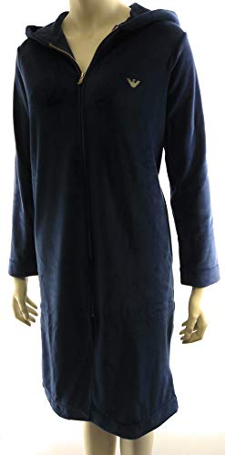 Preisvergleich Produktbild Emporio Armani Damen Bademantel Dressing Gown (M, 52135 Blue)