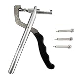 Footprintes Uhrreparaturwerkzeug-Kit Uhrband-Entferner-Kettenzange Puncher mit 3 Ersatzstiften Uhrmachenzubehör