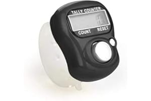 VSHOP®Compteur, Mini LCD écran Digital électronique Doigt Compteur Manuel de comptage, utile électronique Compteur de Rang Bague de Golf Digit Point de marqueur LCD Compteur, Noir