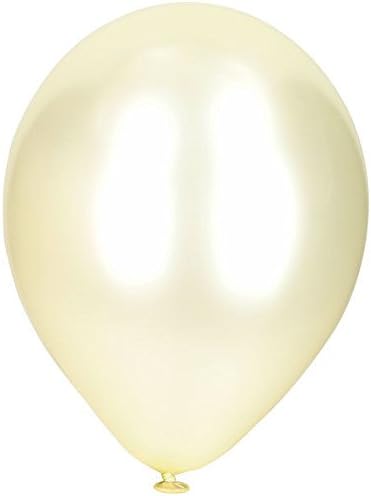 25 Balloons Large 12 INCH Shiney Gloss Finish in Many Colours (Ivory)