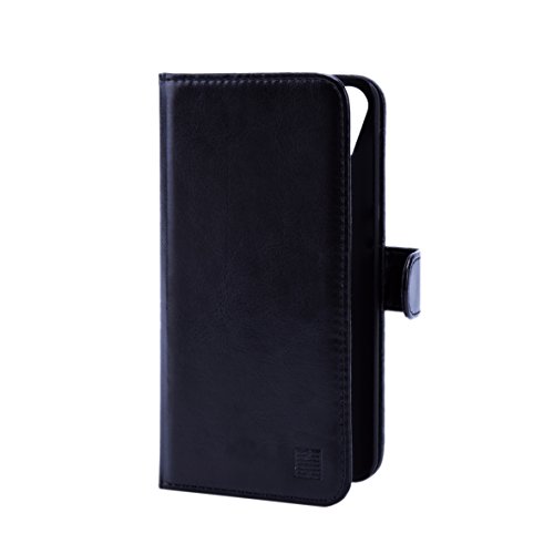 32nd   Funda Flip Carcasa de Piel Tipo Billetera para HTC Desire 825 con Tapa y Cierre Magn  tico y Tarjetero - Negro