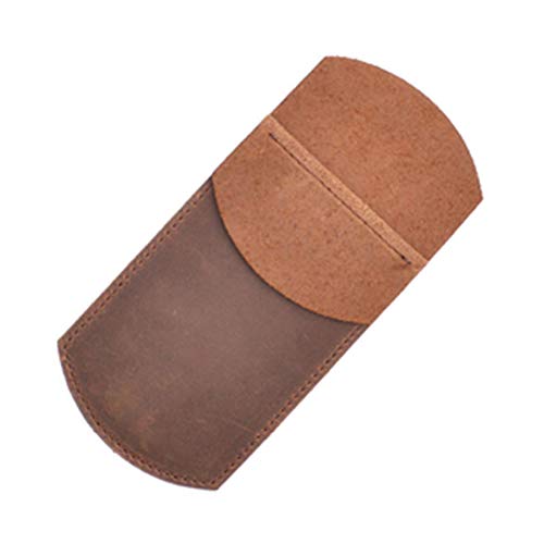 Preisvergleich Produktbild NANAD Federmäppchen, Federmäppchen, tragbare Stifthaltertasche, PU Leder, Taschenschutz, Essentials große Kapazität, Stifthalter für Büro und Arbeit, braun, Free Size