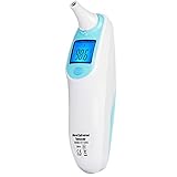 Anpro Medical Ear Thermometer with 20 Disposable Probe Covers Including Ear and Forehead Function Mode Fahrenheit and Celsius Clinical Tested CE and FDA Approved