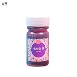  D-SYANA8 - Tinte de resina epoxi UV para colorantes (10 g), color rojo y naranja morado morado