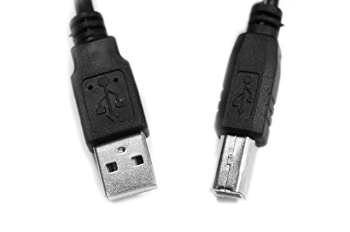 Kingfisher Technology 3m USB PC / Fast Data Synch Black Cable Lead Adaptor for HP Envy 4508 e-All-In-One Printer - 3