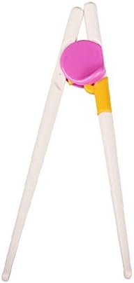 LTCT Children Training Chopsticks Helper Set For Right Handed 1 Pair Pack (Pink)