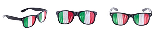 Fan Party Brille Italien grün weiß rotEin Muß für Fußball Fans. EM 2016