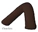 Adamlinens 68 pick V Pillowcase for V Shaped Pillows Chocolate V Pillow Case Cover Only