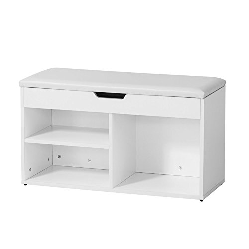 SoBuy® Schuhbank,Sitzbank,Schuhregal, Schuhschrank, Schuhtruhe, FSR27-W