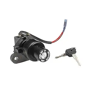 Deutsche Black Cylindrical Finish New Ignition Starter Lock Fit for Yamaha Fazer, Switch Lock with 2 Keys