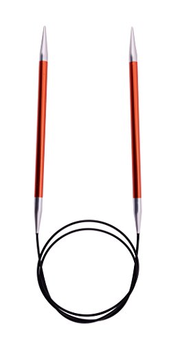 KnitPro 47131 Rundstricknadel Zing 80 cm, 5 mm, rubin