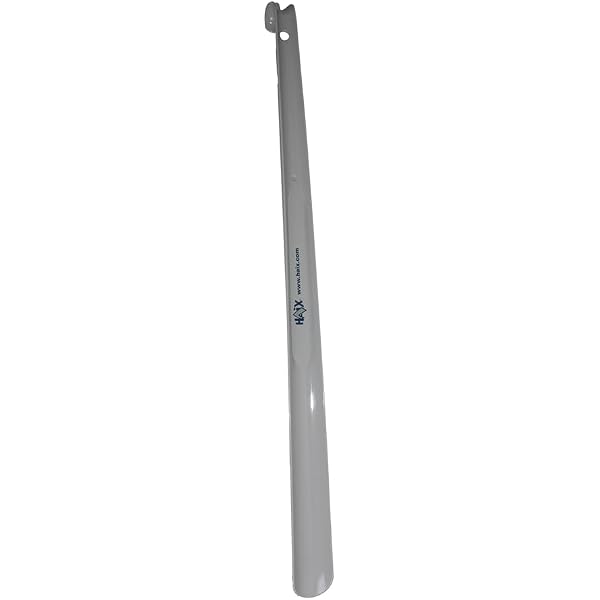 Relaxdays 4 Schuhlöffel Aus Metall – 58 Cm Lang, Stabil, Zum Aufhängen, Für Senioren & Rücken