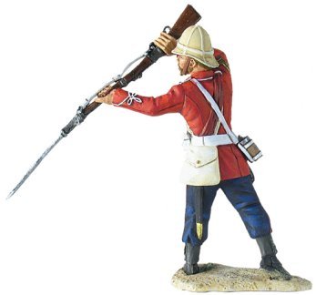 Zulu War W Britain British 3rd (East Kent) Regiment, The Buffs, Sgt. Milne Standing Parrying with Bayonet 1/30 20142 Collectible Toy Soldier Scale Hand Painted Metal Figure Gunn King Country Frontline Type