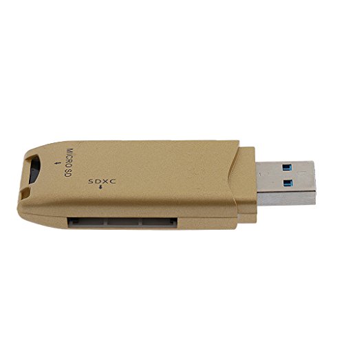 5 Gbps USB 3.0 Micro SD TF SDXC Flash Speicherkarten Kartenleser Card Reader Kartenlesegerät – Gold - 8