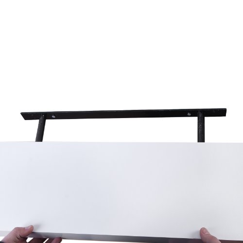 Songmics Wandboard Wandregal 80 x 20 x 3,8 cm Belastbarkeit 15 kg MDF Holz weiß LWS502 - 5