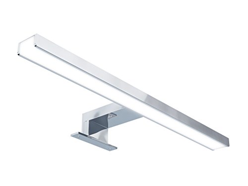 STARBATH PLUS Luce LED Applique Faretto Specchio Arredo Bagno Alluminio Cromato (30 cm) (40 cm)