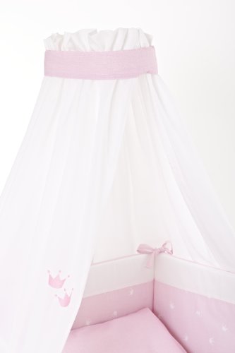 Träumeland TT12501 Bettset Krönchen, 4-teilig, rosa - 4